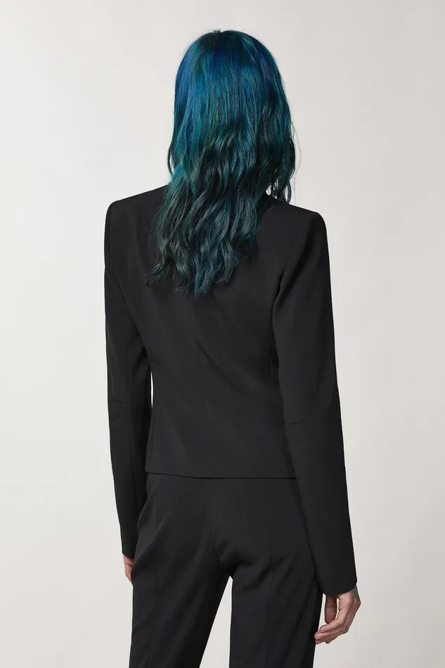 Tailleur Women Patrizia Pepe Essential Crepe Jacket Nero