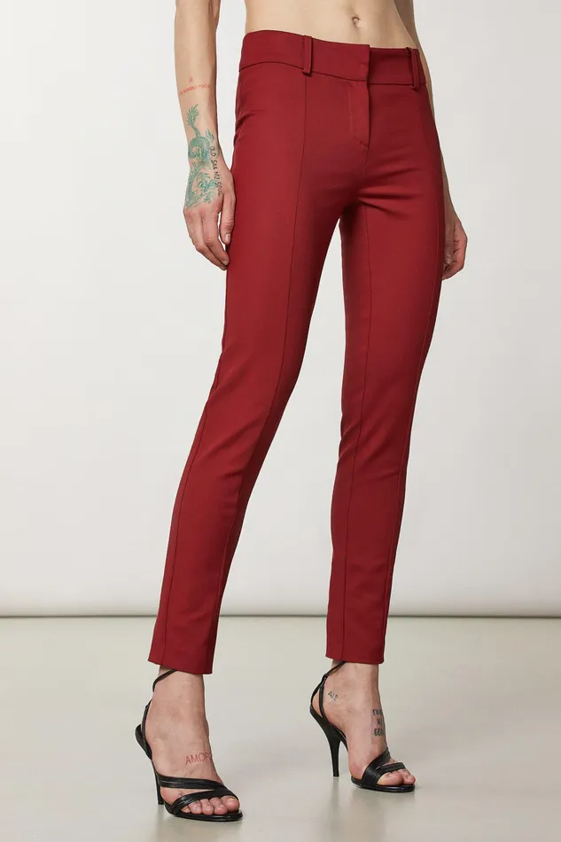 Tailleur Women Patrizia Pepe Slim Pants Martian Red