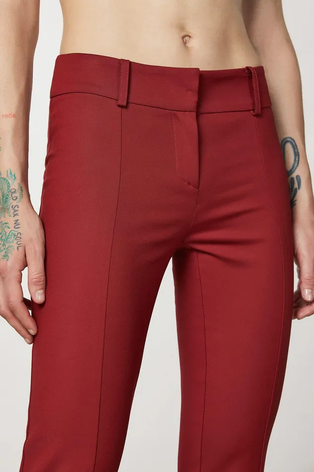 Tailleur Women Patrizia Pepe Slim Pants Martian Red