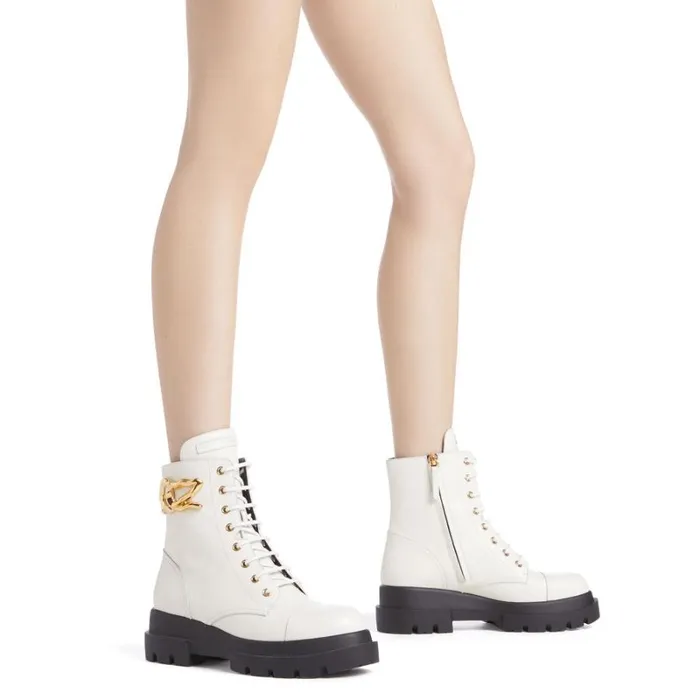 Tankie Boot White Women Giuseppe Zanotti Boots