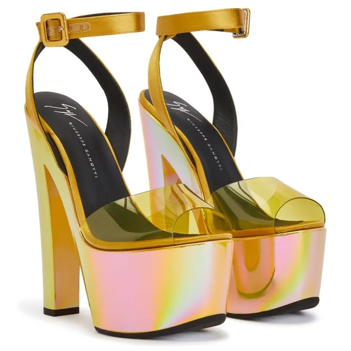 Tarifa Plexi Yellow Women Giuseppe Zanotti Sandals