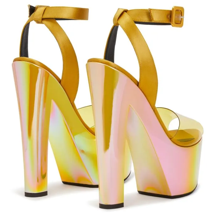 Tarifa Plexi Yellow Women Giuseppe Zanotti Sandals
