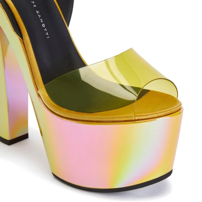 Tarifa Plexi Yellow Women Giuseppe Zanotti Sandals