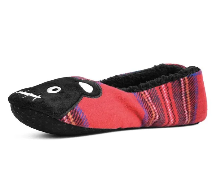 Tartan Punk Rock Panda Slipper Women TUK Shoes Slippers