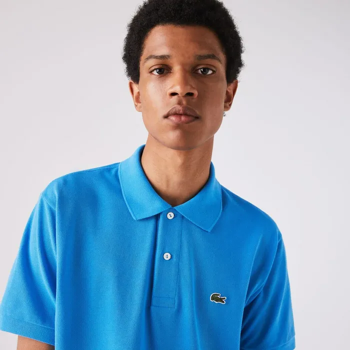 The Original Polo Lacoste Mens L1212 Polo Blue Casaul