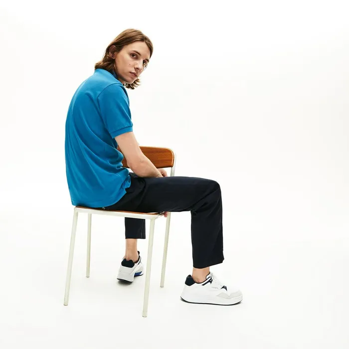 The Original Polo Lacoste Mens L1212 Polo Blue Popular
