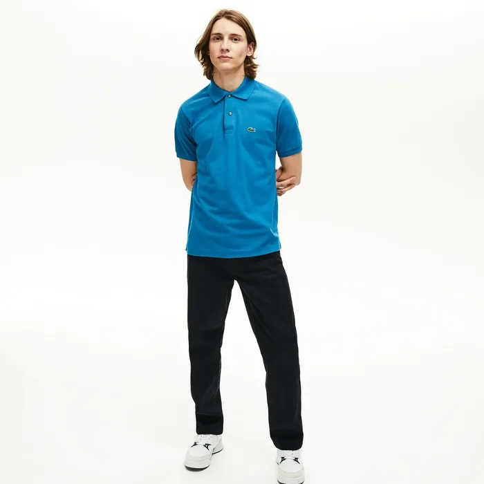 The Original Polo Lacoste Mens L1212 Polo Blue Popular