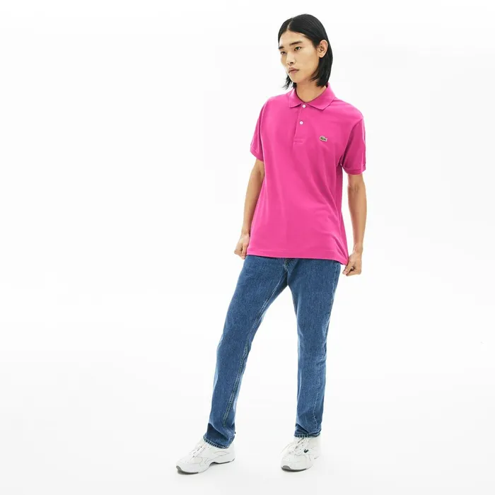 The Original Polo Lacoste Mens L1212 Polo Fushia Pink Online