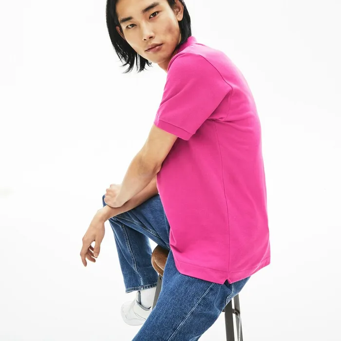 The Original Polo Lacoste Mens L1212 Polo Fushia Pink Online