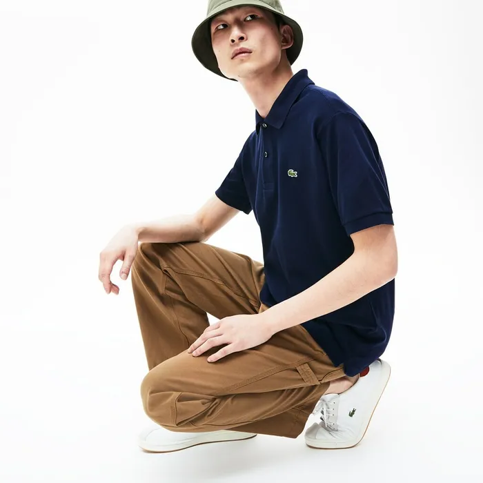The Original Polo Lacoste Mens L1212 Polo Navy Blue Popular