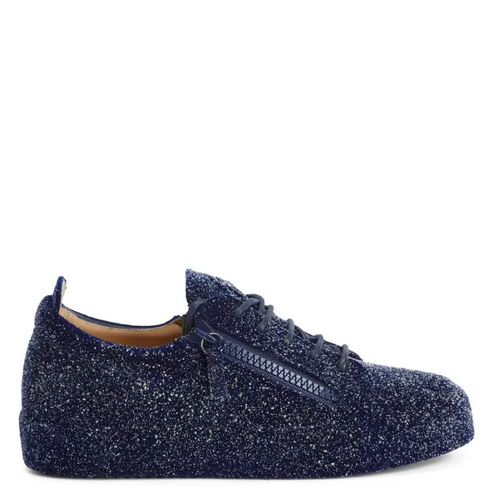 The Unfinished Blue Men Giuseppe Zanotti Sneakers