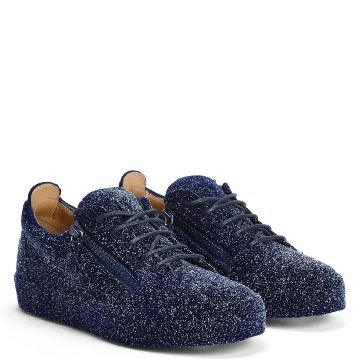 The Unfinished Blue Men Giuseppe Zanotti Sneakers