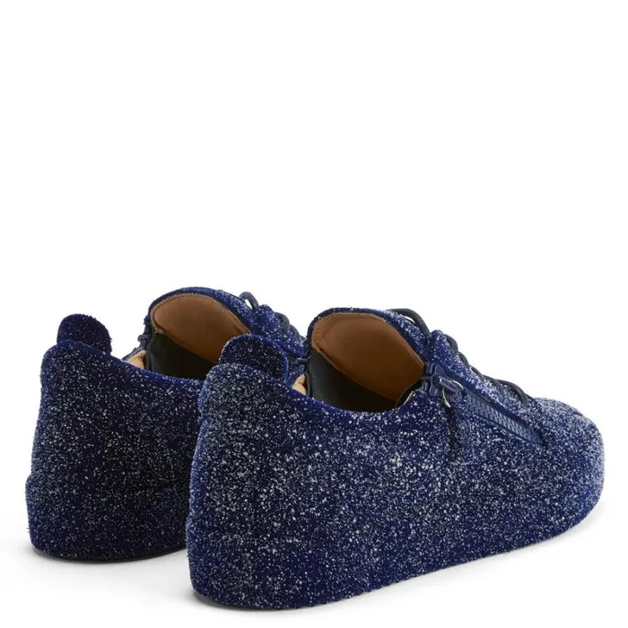 The Unfinished Blue Men Giuseppe Zanotti Sneakers