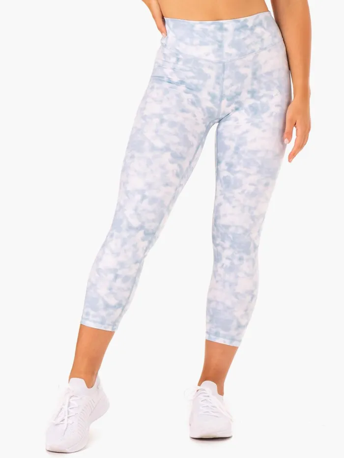 Tie Dye 78 Leggings 8211 Steel Blue Tie Dye Women Ryderwear Leggings