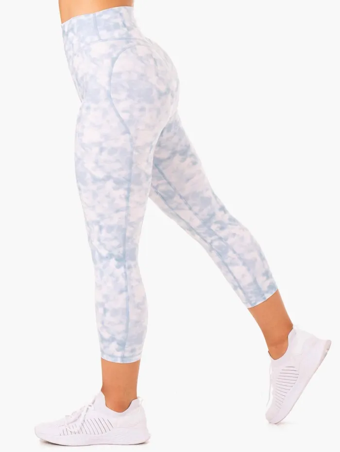 Tie Dye 78 Leggings 8211 Steel Blue Tie Dye Women Ryderwear Leggings