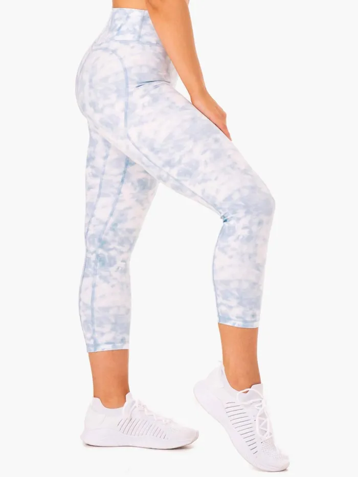 Tie Dye 78 Leggings 8211 Steel Blue Tie Dye Women Ryderwear Leggings