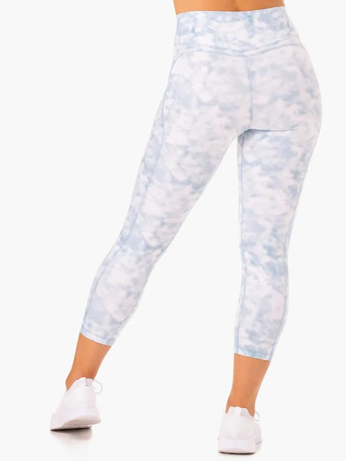 Tie Dye 78 Leggings 8211 Steel Blue Tie Dye Women Ryderwear Leggings