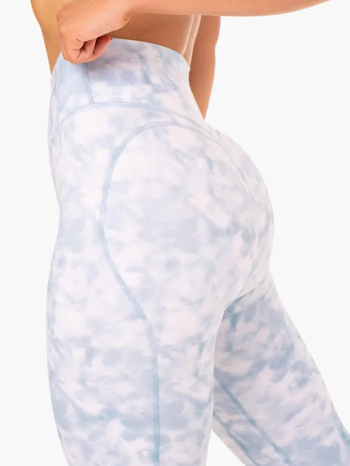 Tie Dye 78 Leggings 8211 Steel Blue Tie Dye Women Ryderwear Leggings