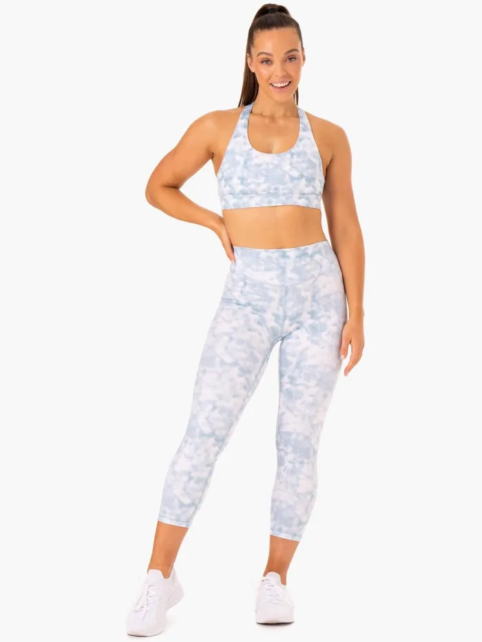 Tie Dye 78 Leggings 8211 Steel Blue Tie Dye Women Ryderwear Leggings