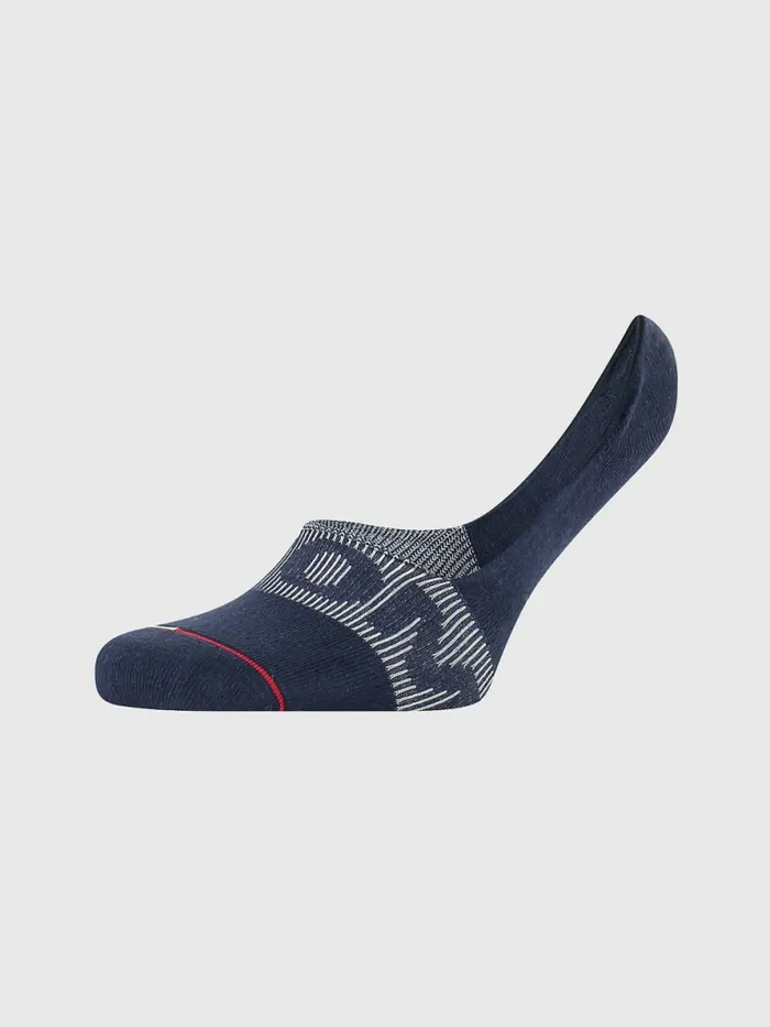 Tommy Hilfiger 1Pack Logo No Show Socks Navy Womens Socks and Hosiery Cheap On Sale