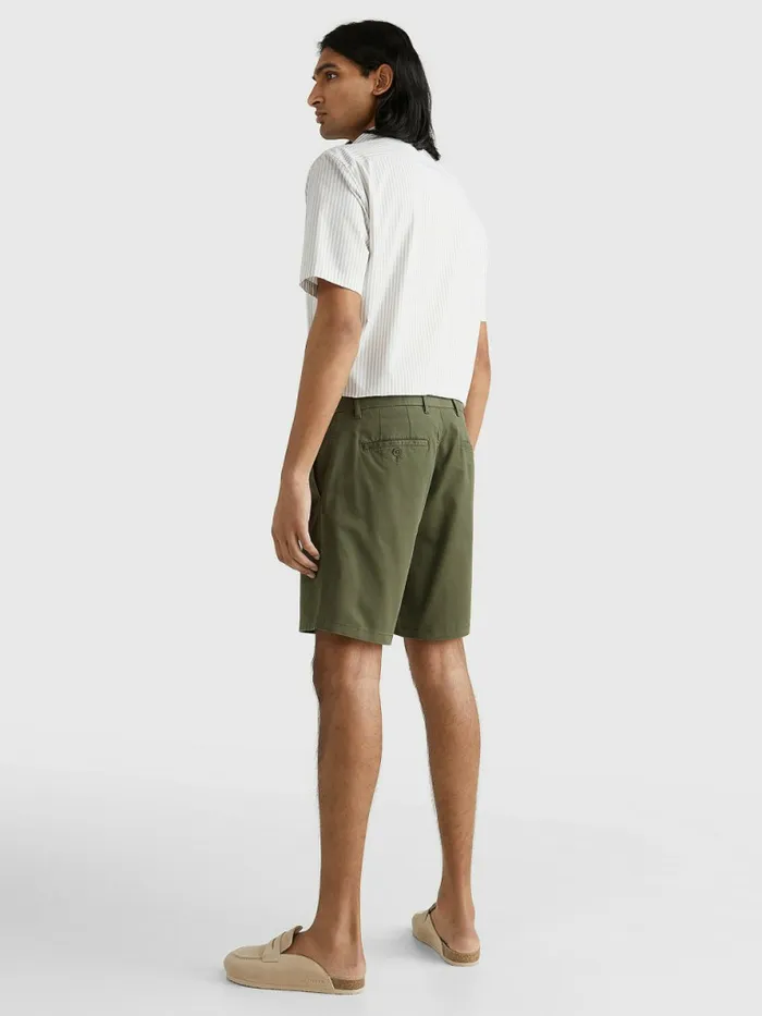 Tommy Hilfiger 1985 Collection Organic Cotton Shorts Army Green Mens Shorts Online
