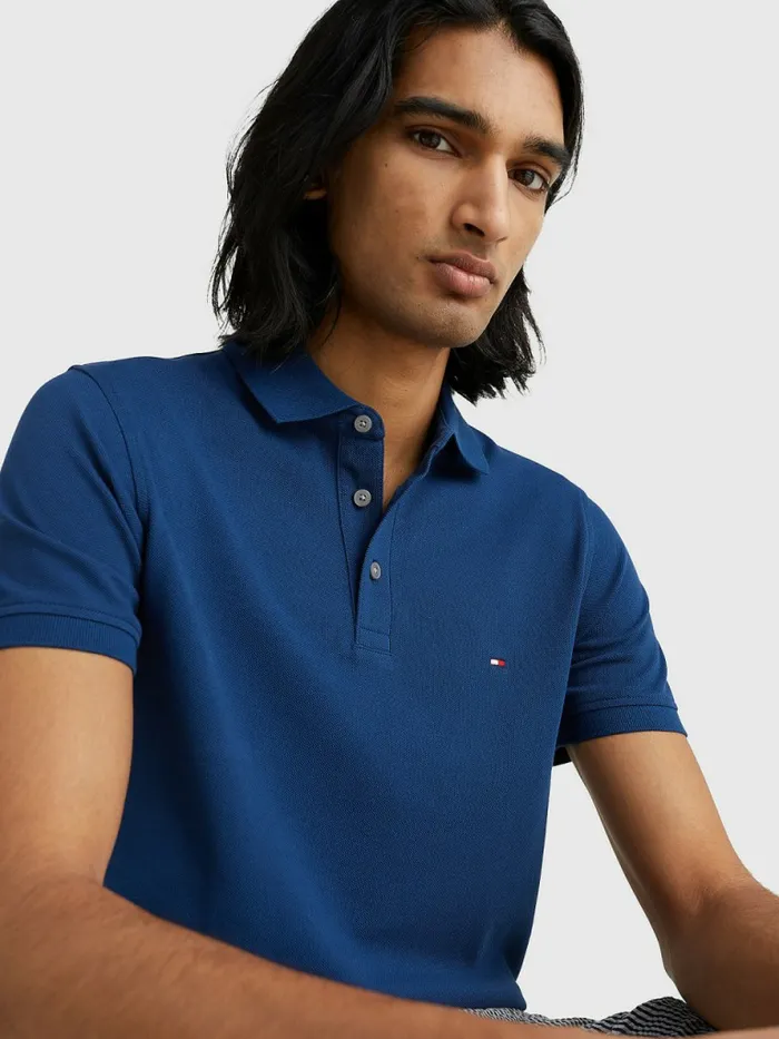 Tommy Hilfiger 1985 Collection Slim Fit Polo Twilight Indigo Mens Polo Shirts On Sale