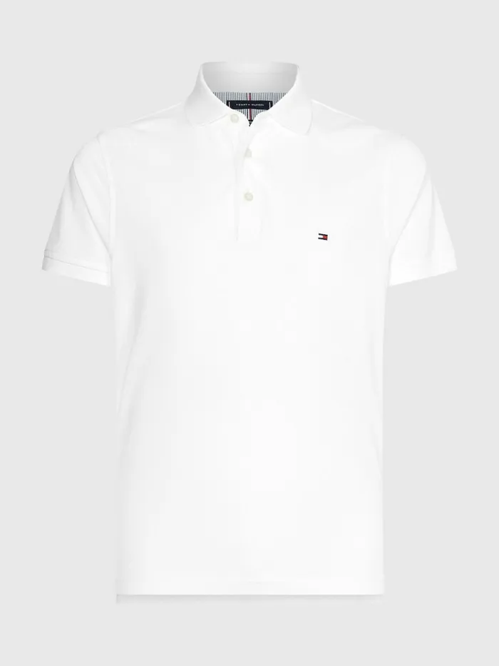 Tommy Hilfiger 1985 Collection Slim Fit Polo White Mens Polo Shirts For Sale