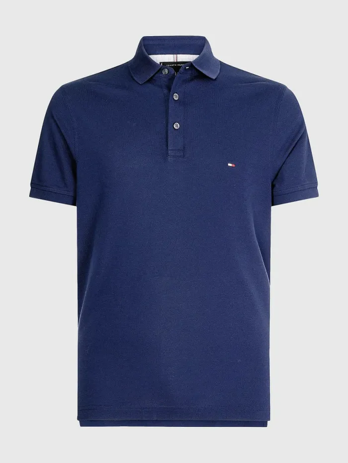 Tommy Hilfiger 1985 Collection Slim Fit Polo Yale Navy Mens Polo Shirts Sale