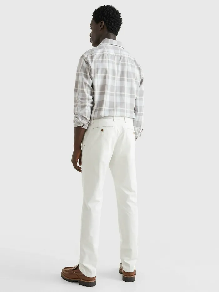 Tommy Hilfiger 1985 Collection Straight Chinos Ivory Mens Trousers