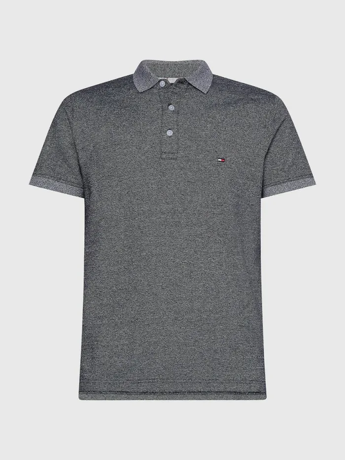 Tommy Hilfiger 1985 Collection Th Flex Organic Cotton Polo Desert SkyWhite Mens Polo Shirts Near Me