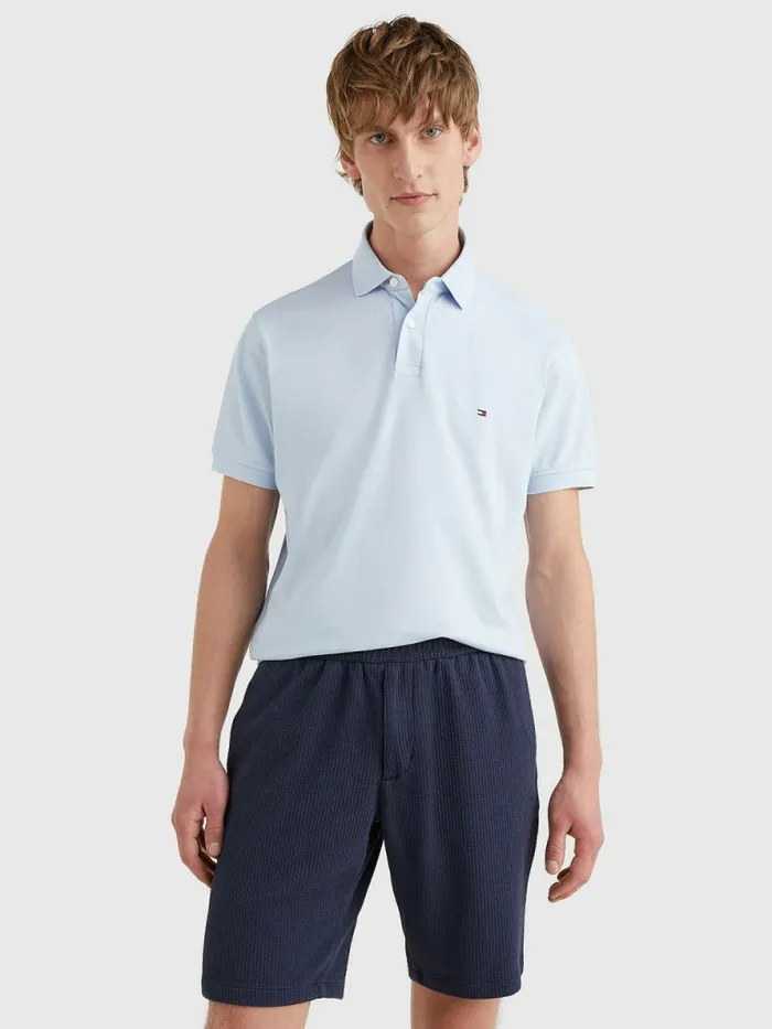 Tommy Hilfiger 1985 Collection Th Flex Polo Breezy Blue Mens Polo Shirts Popular Tommy Hilfiger 1985 Collection Th Flex Polo Breezy Blue Mens Polo Shirts Popular