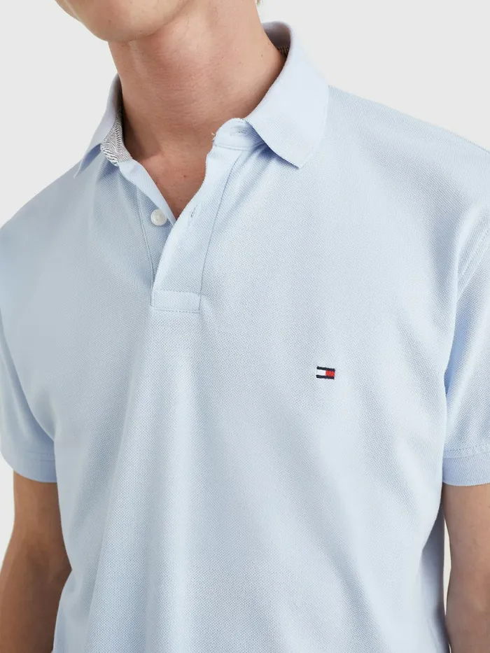 Tommy Hilfiger 1985 Collection Th Flex Polo Breezy Blue Mens Polo Shirts Popular