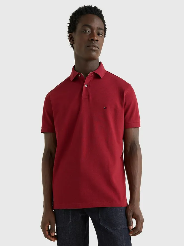 Tommy Hilfiger 1985 Collection Th Flex Polo Rouge Mens Polo Shirts Sale