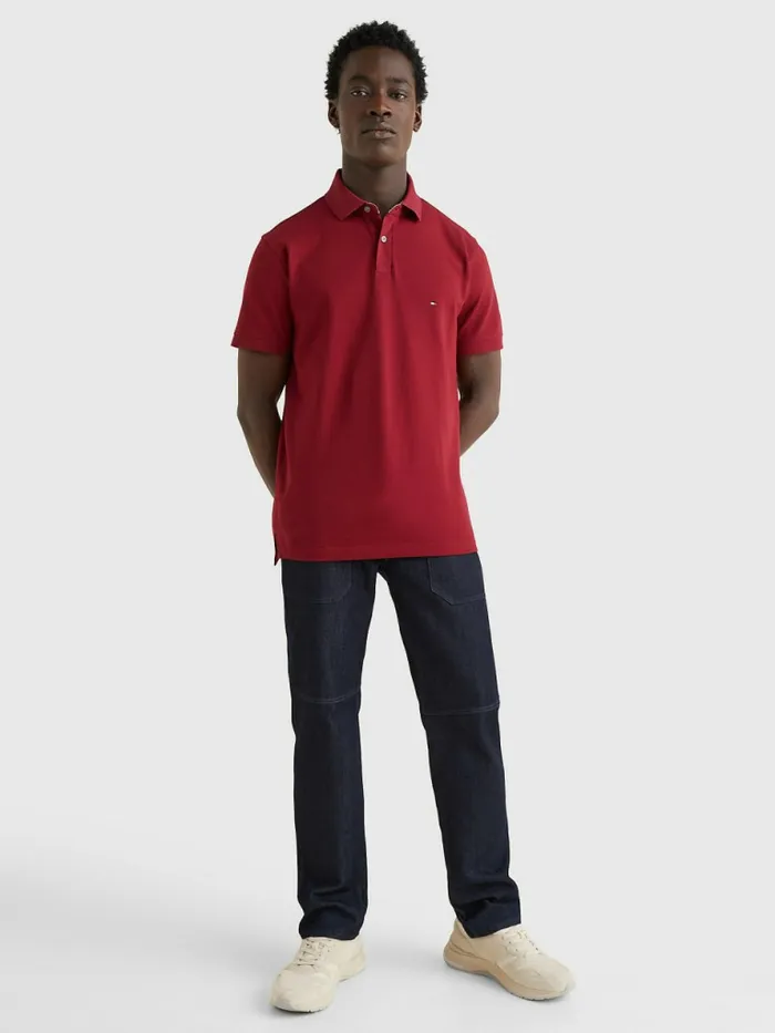Tommy Hilfiger 1985 Collection Th Flex Polo Rouge Mens Polo Shirts Sale