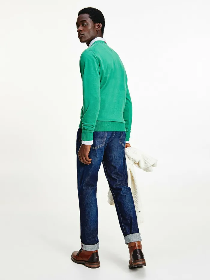 Tommy Hilfiger 1985 Collection Th Flex Sweatshirt Alaskan Green Mens Knitwear On Sale