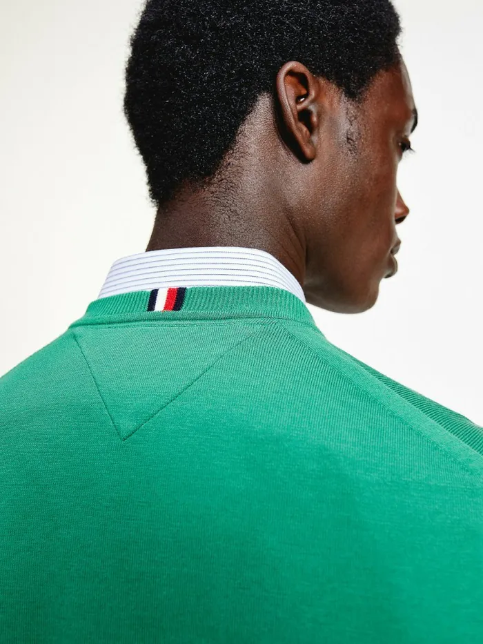 Tommy Hilfiger 1985 Collection Th Flex Sweatshirt Alaskan Green Mens Knitwear On Sale