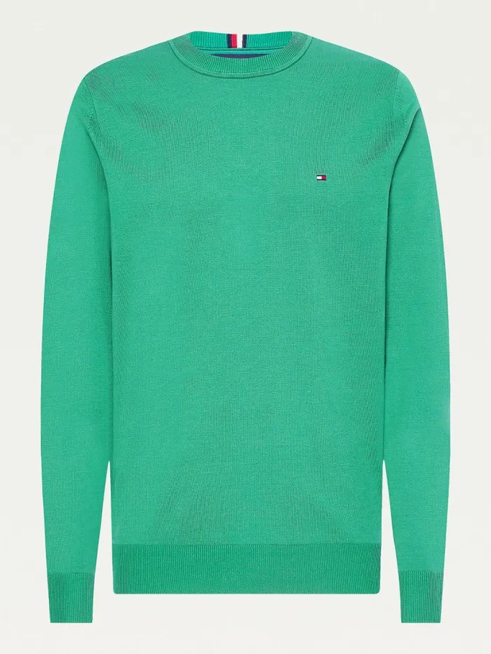 Tommy Hilfiger 1985 Collection Th Flex Sweatshirt Alaskan Green Mens Knitwear On Sale
