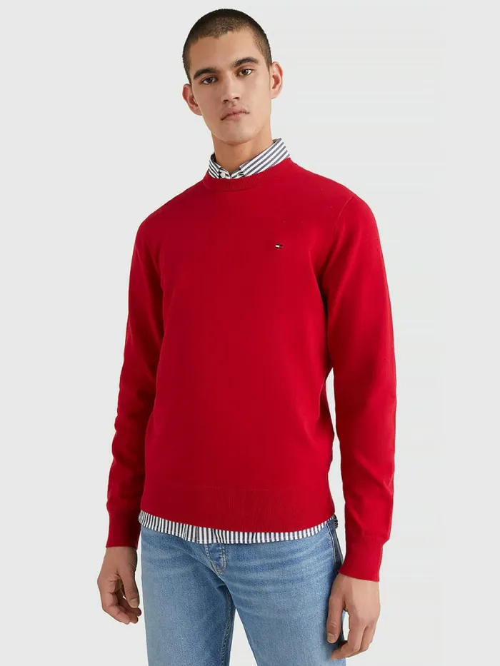 Tommy Hilfiger 1985 Collection Th Flex Sweatshirt Blazer Red Mens Knitwear Online Tommy Hilfiger 1985 Collection Th Flex Sweatshirt Blazer Red Mens Knitwear Online