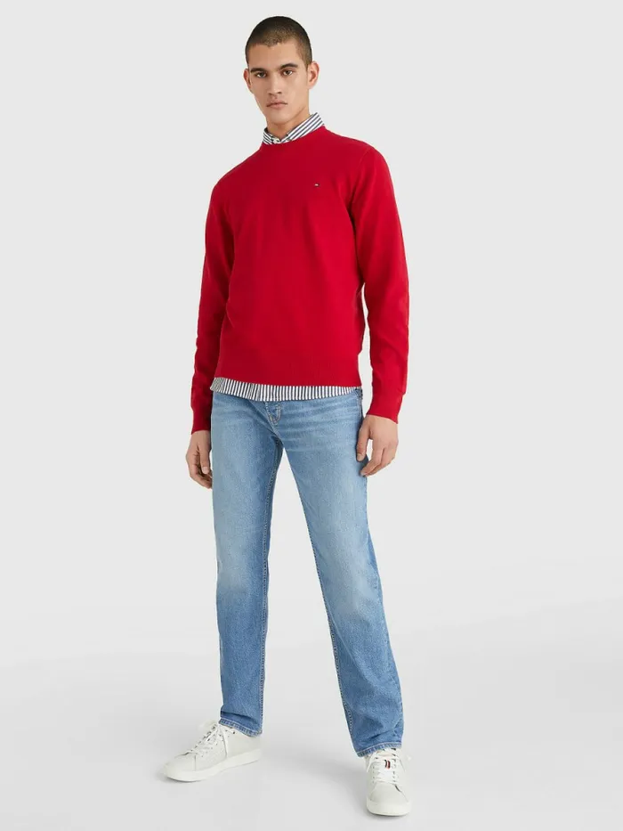 Tommy Hilfiger 1985 Collection Th Flex Sweatshirt Blazer Red Mens Knitwear Online