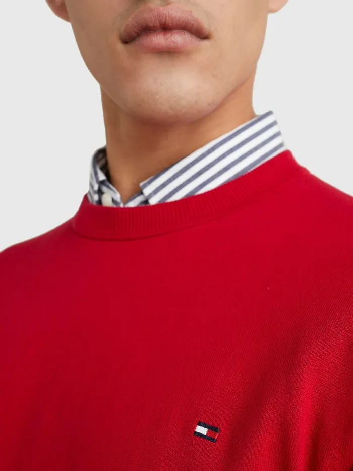 Tommy Hilfiger 1985 Collection Th Flex Sweatshirt Blazer Red Mens Knitwear Online