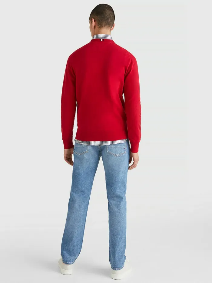 Tommy Hilfiger 1985 Collection Th Flex Sweatshirt Blazer Red Mens Knitwear Online