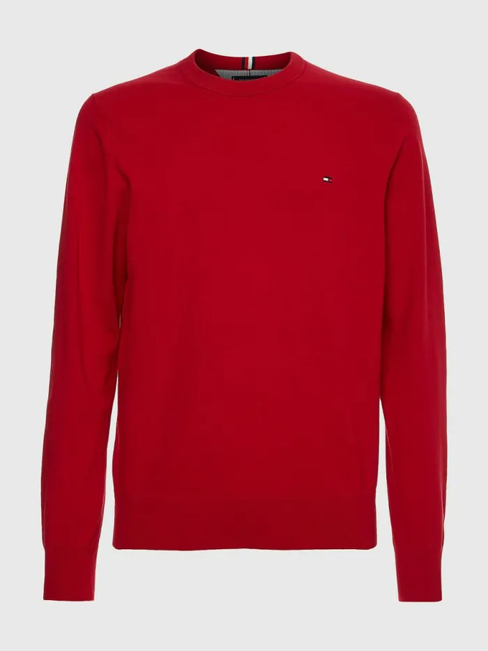 Tommy Hilfiger 1985 Collection Th Flex Sweatshirt Blazer Red Mens Knitwear Online