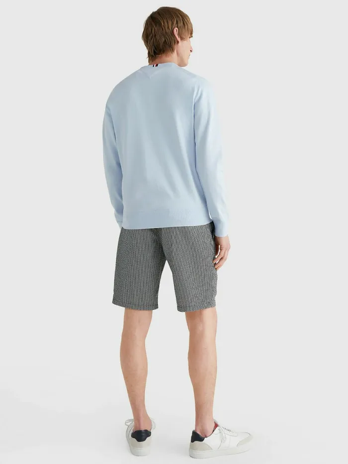 Tommy Hilfiger 1985 Collection Th Flex Sweatshirt Breezy Blue Mens Knitwear Gift for Friend