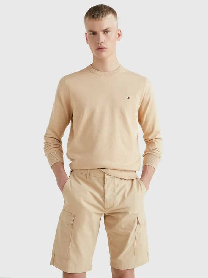 Tommy Hilfiger 1985 Collection Th Flex Sweatshirt Clayed Pebble Mens Knitwear Cheap On Sale Tommy Hilfiger 1985 Collection Th Flex Sweatshirt Clayed Pebble Mens Knitwear Cheap On Sale