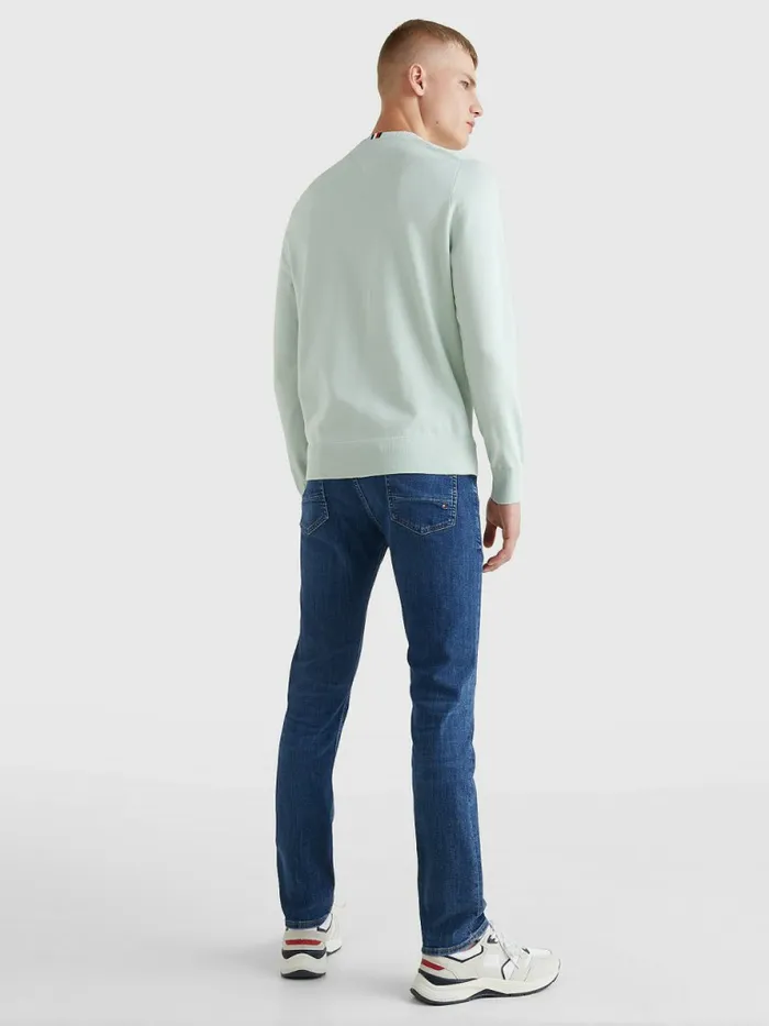 Tommy Hilfiger 1985 Collection Th Flex Sweatshirt Minty Essence Mens Knitwear Casaul