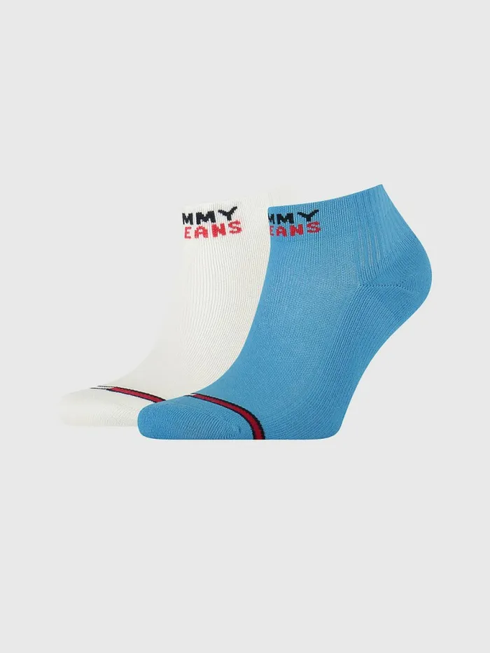 Tommy Hilfiger 2Pack Ankle Length Logo Socks Blue Womens Socks and Hosiery On Sale Tommy Hilfiger 2Pack Ankle Length Logo Socks Blue Womens Socks and Hosiery On Sale