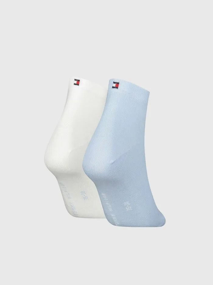 Tommy Hilfiger 2Pack Casual Short Socks Blue Womens Socks and Hosiery Gift for Friend