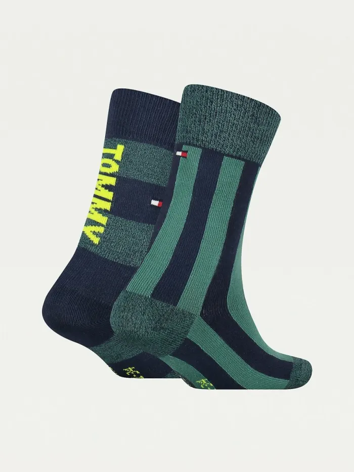 Tommy Hilfiger 2Pack Collegiate Stripe Socks Lime Boys Underwear and Socks Online