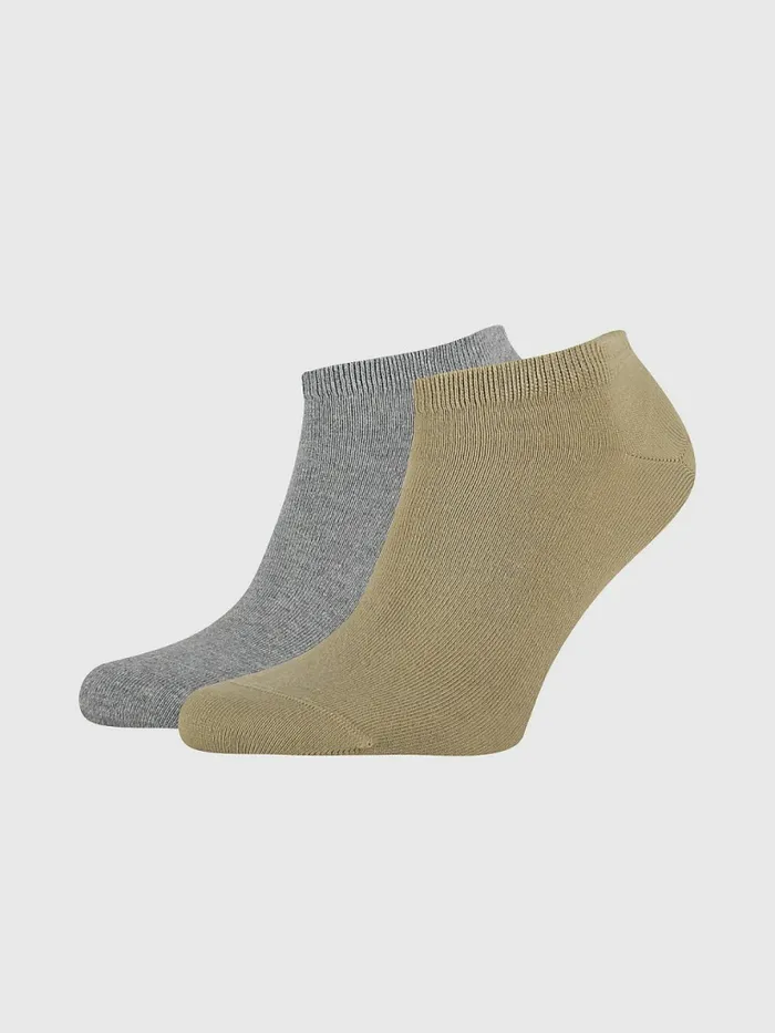Tommy Hilfiger 2Pack Flag Trainer Socks Olive Combo Mens Socks Casaul