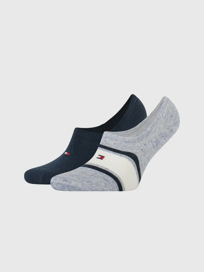 Tommy Hilfiger 2Pack Multicolour Footie Socks Blue Mens Socks Gift for Friend